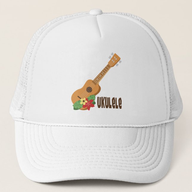 Casquette Floral Ukulele (Devant)