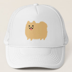 Casquette Fluffy Pomeranian mignon chien