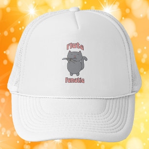 Casquette Flûte Fanatique Gris Chat Rose