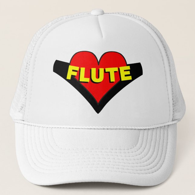 Casquette Flûte sur le coeur (Devant)