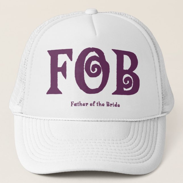 Casquette FOB "Père de la mariée" Casquette. (Devant)