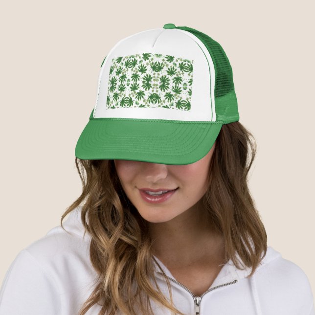 Casquette Folhas Verdes (En situation)