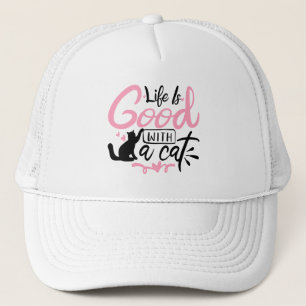 Casquette Folle dame au chat, joli chaton drôle
