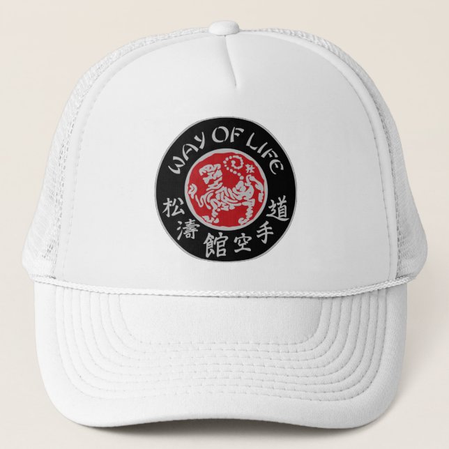 Casquette foncé de camionneur de logo de Shotokan (Devant)