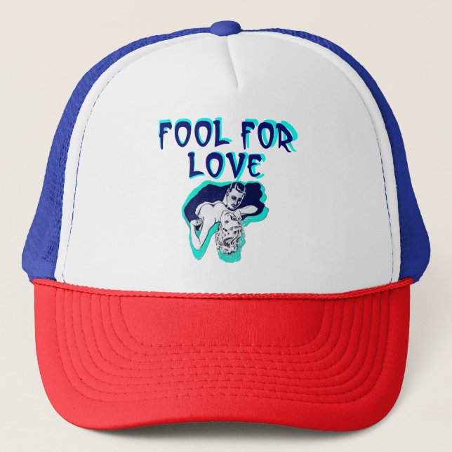 Casquette Fool For Love Romance couple amoureux art rétro (Devant)