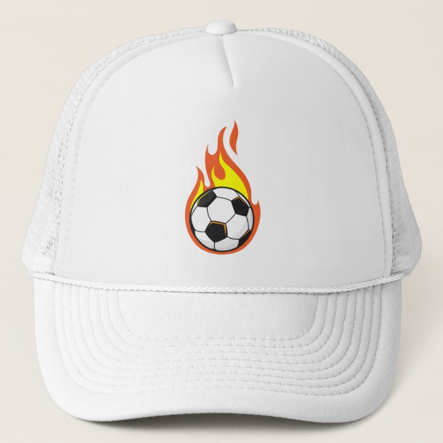 Casquette Football en feu (Devant)