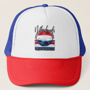 Casquette Football Pays-Bas Drapeau, balle de football Vinta