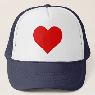 Casquette Forme de cœur rouge amour classique minimalisme