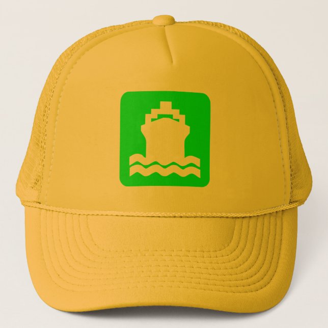 Casquette Forme de navire - Vert (Devant)