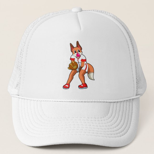 Casquette Fox au baseball avec gant de baseball (Devant)