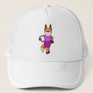 Casquette Fox comme secrétaire avec jupe