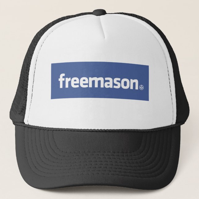 Casquette Franc-maçon, logo de style de Facebook avec petit (Devant)