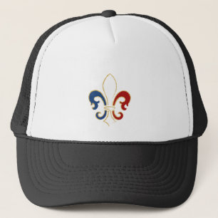 Casquette Français Flag Fleur de Lis avec de l'or