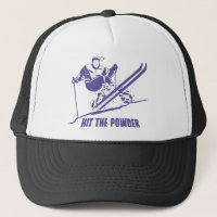 Frappez la poudre - ski/skieur de neige