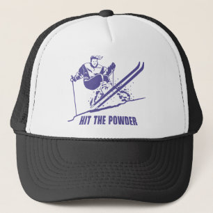 Casquette Frappez la poudre - ski/skieur de neige