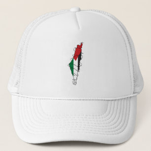 Casquette Free Palestine Barbared Wire Map Liberté palestini