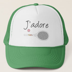 Casquette French Chic J'adore Tennis Player Design