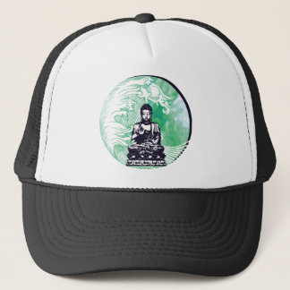 Casquette Fumée d'émeraude de vague de Bouddha d'ouragan