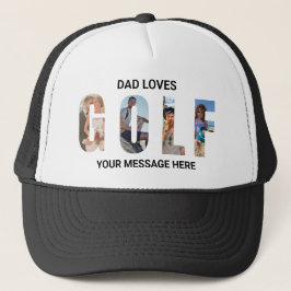 Casquette Fun Papa Golf Custom 4 Photos Message