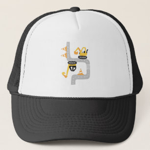 Casquette Funky Yellow Excavators Design pour enfants