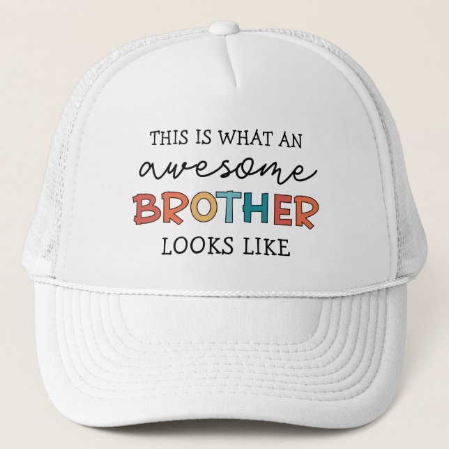 Casquette Funny Awesome Frère | Cadeau pour Meilleur Frère j (Devant)