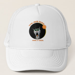 Casquette Funny Chat Watching Total Solar Eclipse 2024