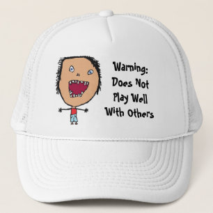 Casquette Funny Crazy Face Kid Art