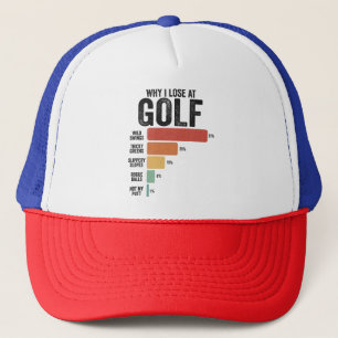 Casquette Funny Golf Sport Pourquoi Je Perds À Golfing Game 