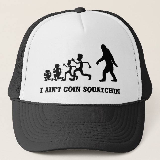 Casquette Funny Gone Squatchin texte d'évolution (Devant)