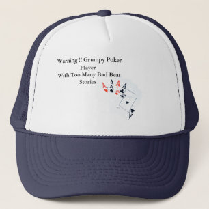 Casquette Funny Poker Bad Beat Story, Truckers Hat