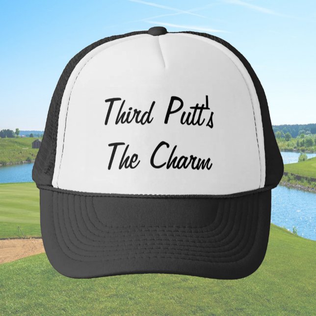 Casquette Funny troisième putt's l'humour golfeur de charme (Créateur téléchargé)