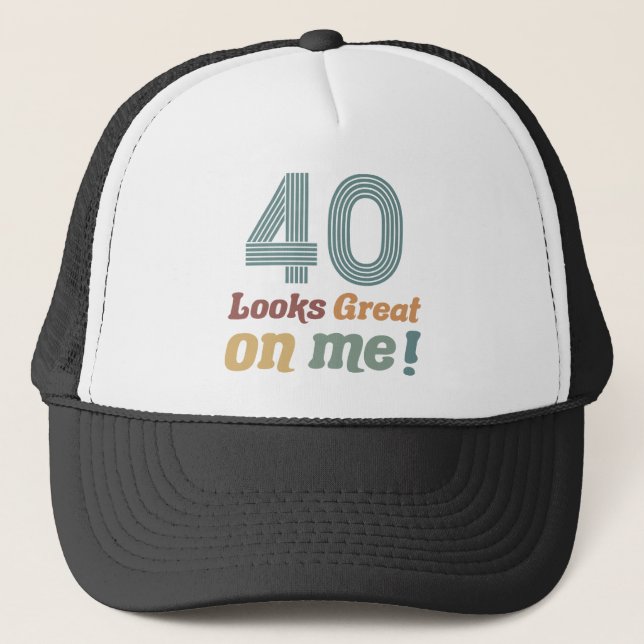 Casquette Funny Vintage 40e anniversaire (Devant)