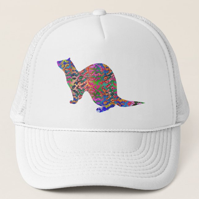 Casquette Furet de la couleur d'arc-en-ciel (Devant)