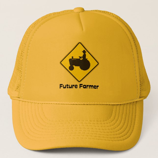 Casquette Futur jaune d'agriculteur (Devant)