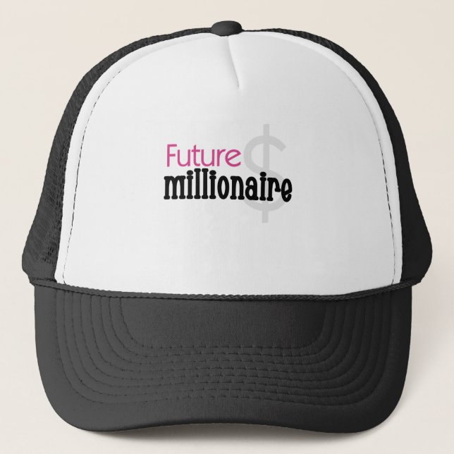 CASQUETTE FUTUR MILLIONNAIRE ROSE (Devant)