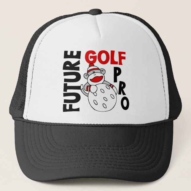 Casquette Futur singe de chaussette de professionnel de golf (Devant)