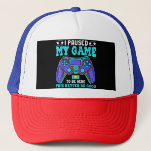 Casquette Gamer Shirt Boys Hommes Enfants Ados A Interrompu