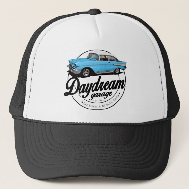 Casquette Garage de rêverie avec le Bel Air 1957 de (Devant)