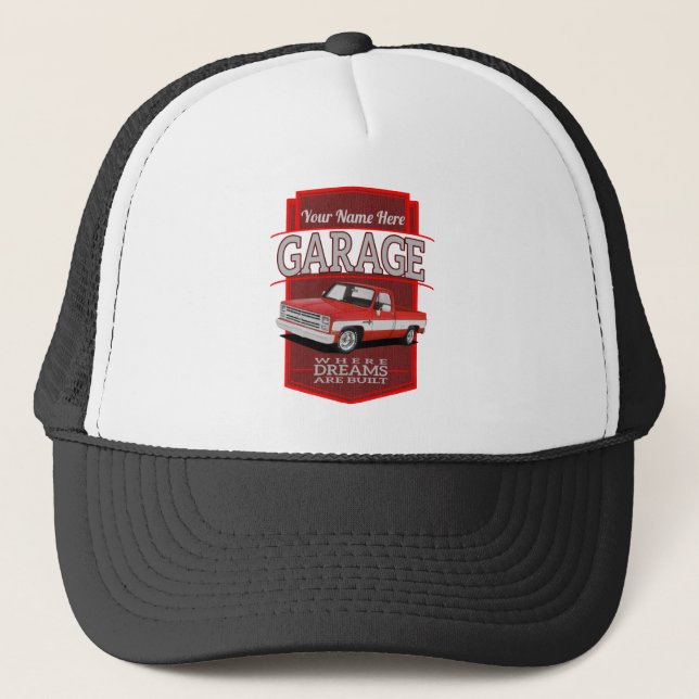 Casquette garage retro personnalisé c10 (Devant)