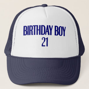 Casquette Garçon 21 d'anniversaire