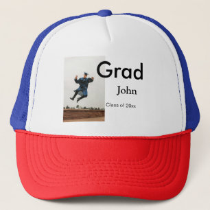 Casquette garçon ajouter le nom date année texte QR diplôme