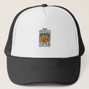 Casquette Garde calme grand chien design vectoriel vintage_1