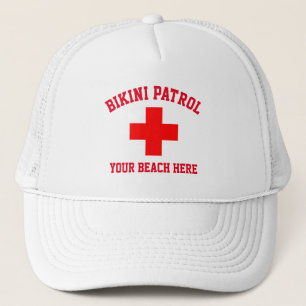 Casquette Garde-vie de la patrouille de bikini Personnalisez
