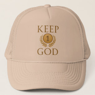 Casquette Garder Dieu d'abord embrasser la foi et trouver l'