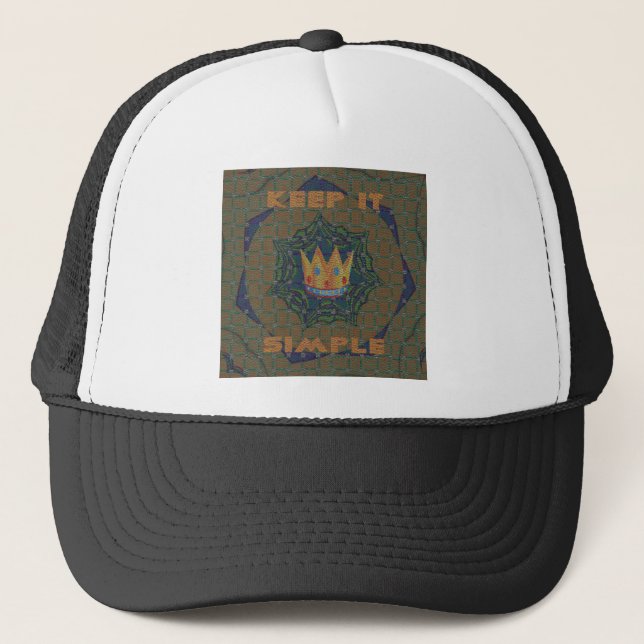Casquette Gardez la simplicité : le design Motif de la Clart (Devant)
