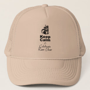 Casquette Gardez le calme Célébrez le chapeau du camionneur 