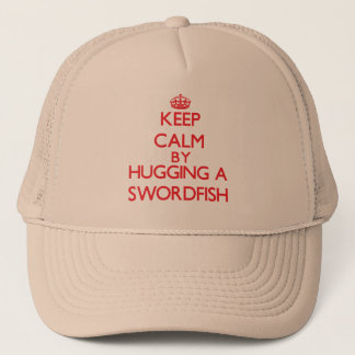 Casquette Gardez le calme en étreignant un espadon
