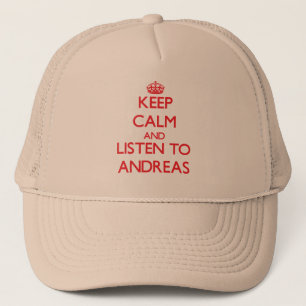 Casquette Gardez le calme et écoutez Andreas