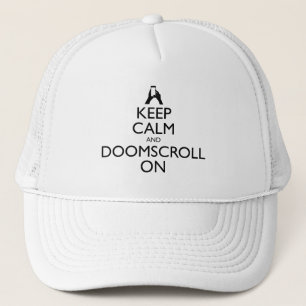 Casquette Gardez Le Calme Et Faites Défiler Le Défilement