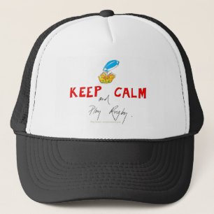 Casquette gardez le calme et jouez au rugby, fernandes